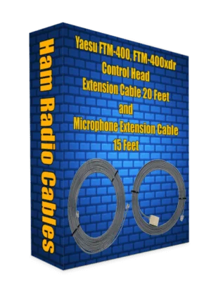 Yaesu FTM-400, FTM-400xdr Control Head Extension Cable 20 Feet and Microphone Extension Cable 15 Feet