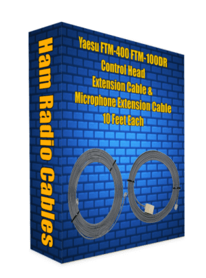 Yaesu FTM-400 FTM-100DR Control Head Extension Cable & Microphone Extension Cable 10 Feet Each