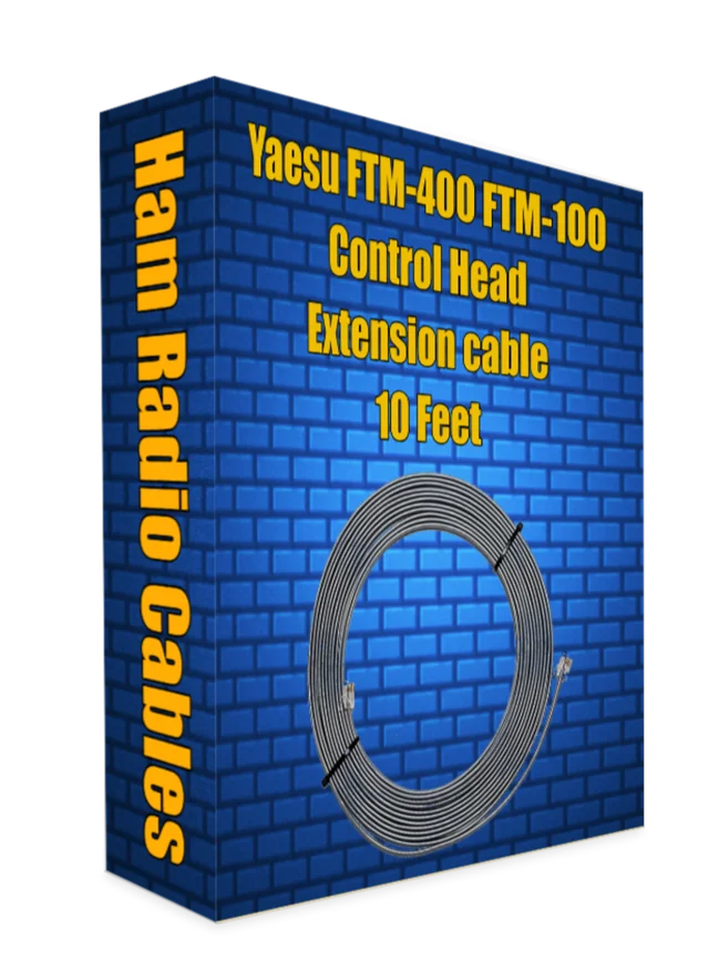 Yaesu FTM-400 FTM-100 Control Head Extension cable 10 Feet