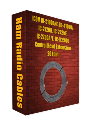 ICOM ID-5100A/E, ID-4100A, IC-2720H, IC-2725E, IC-2730A/E, IC-R2500 Control Head Extension 20 Feet