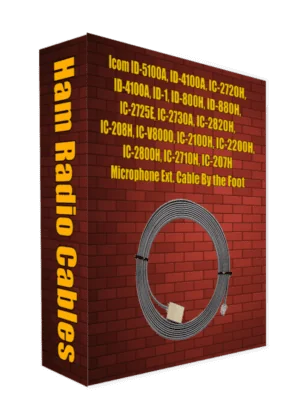 Icom ID-5100A, ID-4100A, IC-2720H, ID-4100A, ID-1, ID-800H, ID-880H, IC-2725E, IC-2730A, IC-2820H, IC-208H, IC-V8000, IC-2100H, IC-2200H, IC-2800H, IC-2710H, IC-207H Microphone Ext. Cable By the Foot