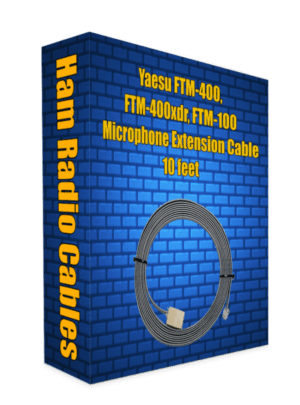 Yaesu FTM-400, FTM-400xdr, FTM-100 Microphone Extension Cable 10 feet