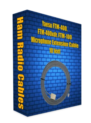 Yaesu FTM-400, FTM-400xdr, FTM-100 Microphone Extension Cable 10 feet