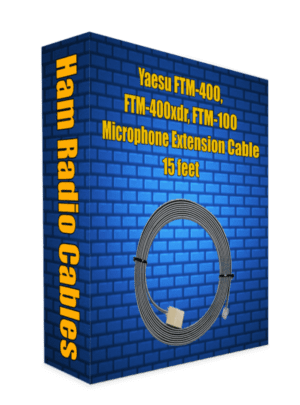 Yaesu FTM-400, FTM-400xdr, FTM-100 Microphone Extension Cable 15 feet