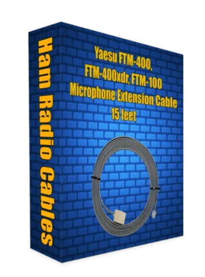 Yaesu FTM-400, FTM-400xdr, FTM-100 Microphone Extension Cable 15 feet