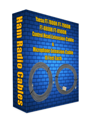 Yaesu FT-7800R FT-7900R FT-8800R FT-8900R Control Head Extension Cable and Microphone Extension Cable 10 Feet Each