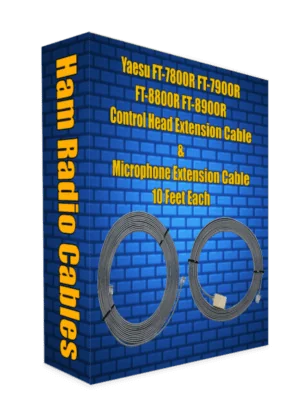 Yaesu FT-7800R FT-7900R FT-8800R FT-8900R Control Head Extension Cable and Microphone Extension Cable 10 Feet Each