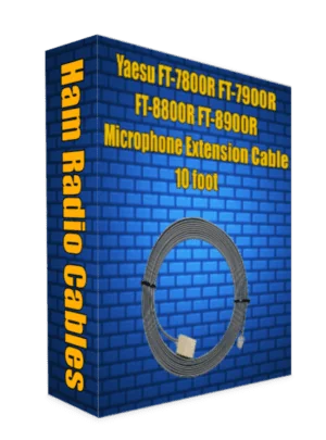 Yaesu FT-7800R FT-7900R FT-8800R FT-8900R Microphone Extension Cable 10 foot