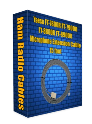 Yaesu FT-7800R FT-7900R FT-8800R FT-8900R Microphone Extension Cable 15 foot