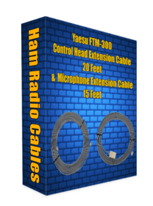 Yaesu FTM-300 Control Head Extension Cable 20 Feet and Microphone Extension Cable 15 Feet