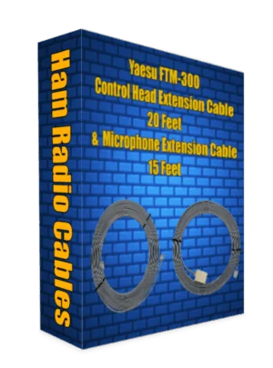 Yaesu FTM-300 Control Head Extension Cable 20 Feet and Microphone Extension Cable 15 Feet