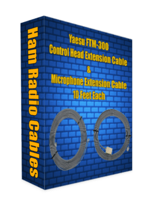 Yaesu FTM-300 Control Head Extension Cable & Microphone Extension Cable 10 Feet Each