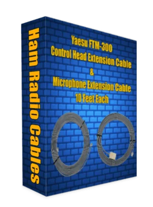 Yaesu FTM-300 Control Head Extension Cable & Microphone Extension Cable 10 Feet Each