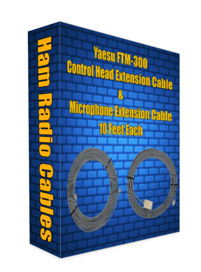 Yaesu FTM-300 Control Head Extension Cable & Microphone Extension Cable 10 Feet Each