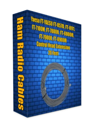 YAESU FT-857D, FT-891, FT-7100M, FT-7800R, FT-8800R, FT-7900R, FT-8900R  Control Head Extension 6 Pin RJ-12 - 20 Feet
