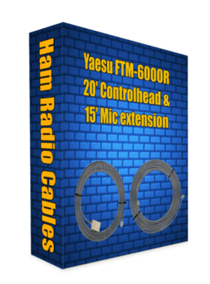 Yaesu FTM-6000r Control Head Extension Cable 20' and Microphone Extension Cable 15'