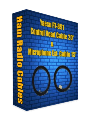Yaesu FT-891 Control Head Separation Cable 20' & Microphone Extension Cable 15'