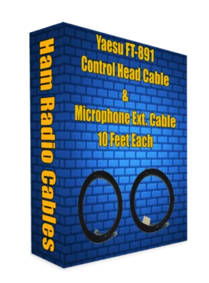 Yaesu FT-891 Control Head Separation Cable & Microphone Extension Cable 10 Feet Each