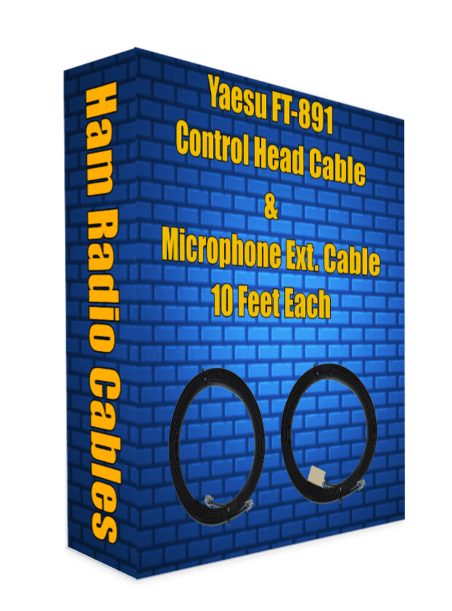 Yaesu FT-891 Control Head Separation Cable & Microphone Extension Cable 10 Feet Each