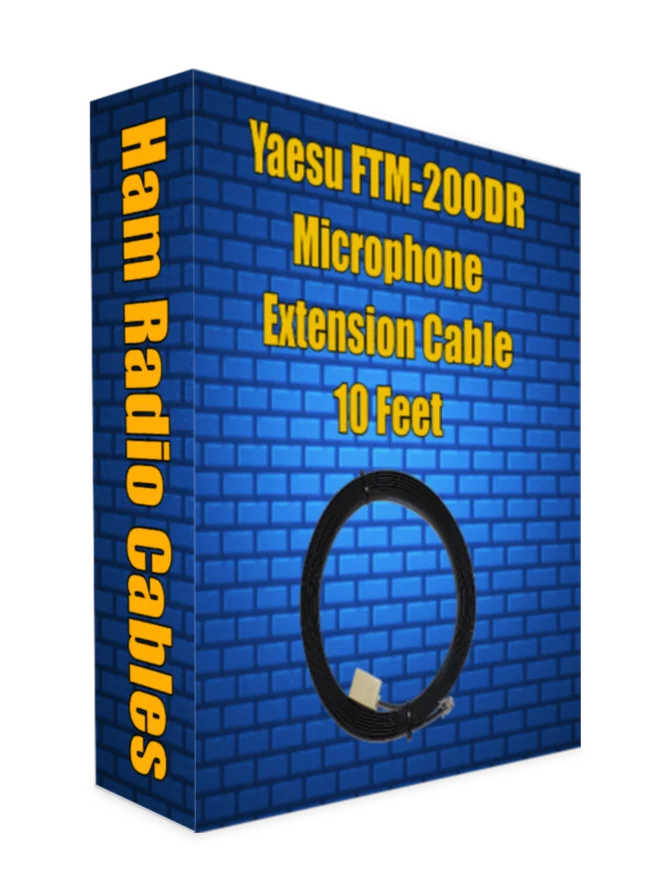 Yaesu FTM-200DR Microphone Ext. Cable 10 Feet