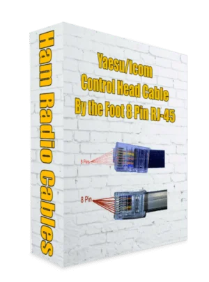 Control head Cable for Icom/Yaesu that uses the 8 pin modular RJ-45 plug / jack By the Foot