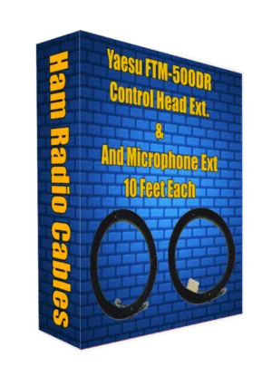 Yaesu FTM-500DR Control Head Extension Cable & Microphone Extension Cable 10 Feet Each