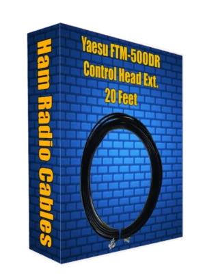 Yaesu FTM-500DR &  FTM-510DR ASP Control Head Extension cable 20 Feet