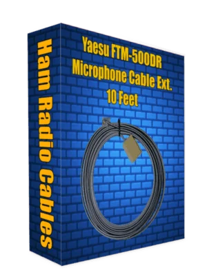 Yaesu FTM-500DR &  FTM-510DR ASP Microphone Extension Cable - 10 Foot
