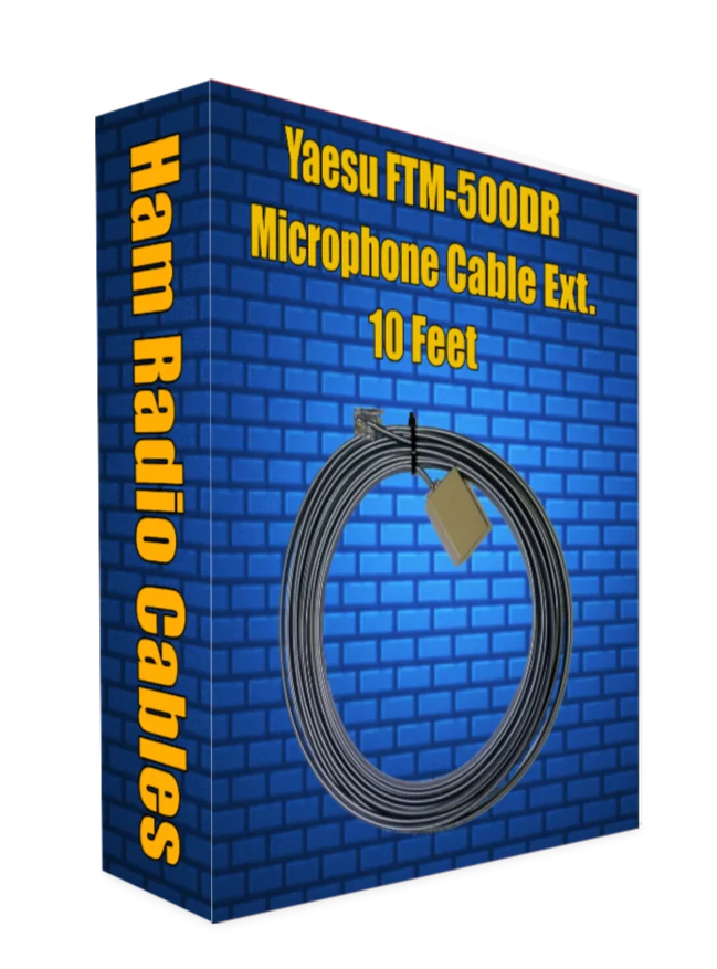 Yaesu FTM-500DR & FTM-510DR ASP Microphone Extension Cable - 10 Foot