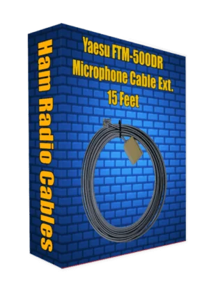 Yaesu FTM-500DR &  FTM-510DR ASP Microphone Extension Cable - 15 Foot