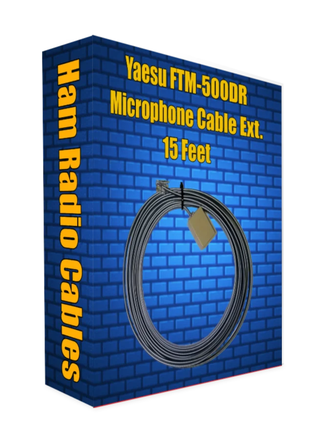 Yaesu FTM-500DR & FTM-510DR ASP Microphone Extension Cable - 15 Foot
