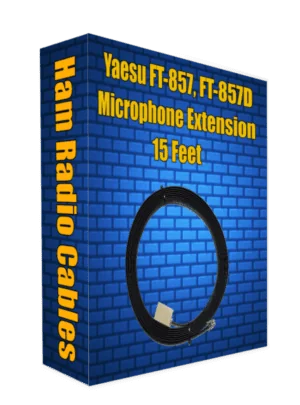 Yaesu FT-857, FT-857D Microphone Extension Cable - 15 Feet