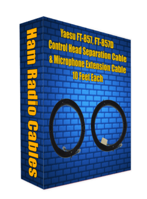 Yaesu FT-857, FT-857D Control Head Separation Cable & Microphone Extension Cable 10 Feet Each