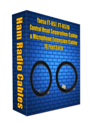 Yaesu FT-857, FT-857D Control Head Separation Cable & Microphone Extension Cable 10 Feet Each